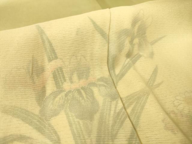 平和屋着物▽訪問着 無双 紗袷 紗×絽 吉祥花文 暈し染め 正絹 逸品 DAAS0291az