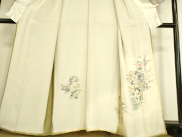 平和屋着物▽訪問着 無双 紗袷 紗×絽 吉祥花文 暈し染め 正絹 逸品 DAAS0291az