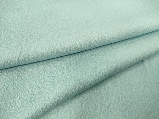 平和屋着物▽上質な色無地 単衣 霞地紋 水色 正絹 逸品 DAAS0294az