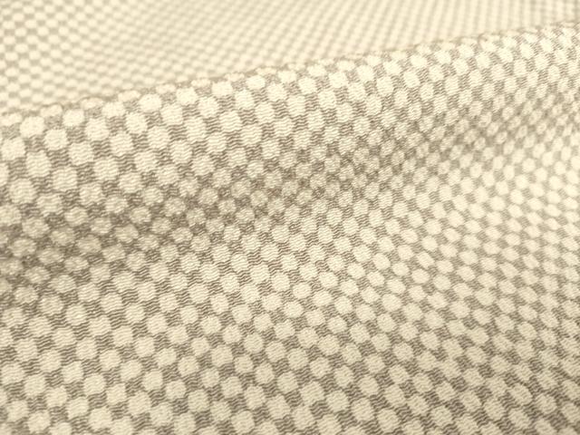 平和屋着物▽上質な小紋 単衣 丸文 鬼しぼ縮緬 正絹 逸品 DAAS0214az