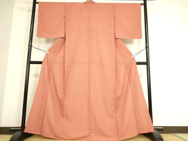 平和屋着物▽小紋 単衣 小花 洗える着物 DAAS0248az