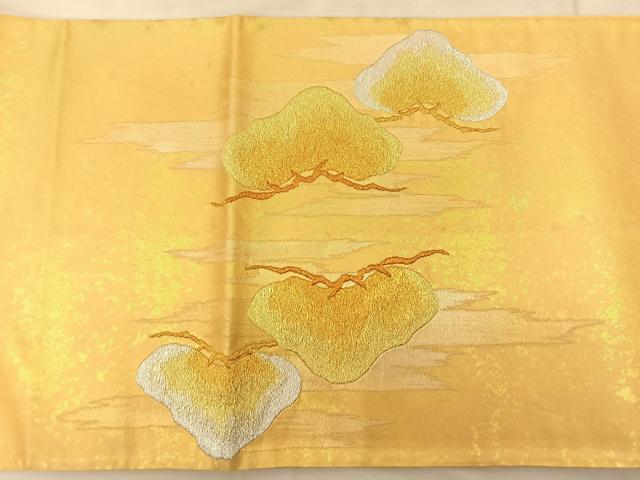 平和屋着物◎太鼓柄袋帯 光琳松 金銀糸 引箔 鈴乃屋扱い 正絹 逸品 BAAS9894du