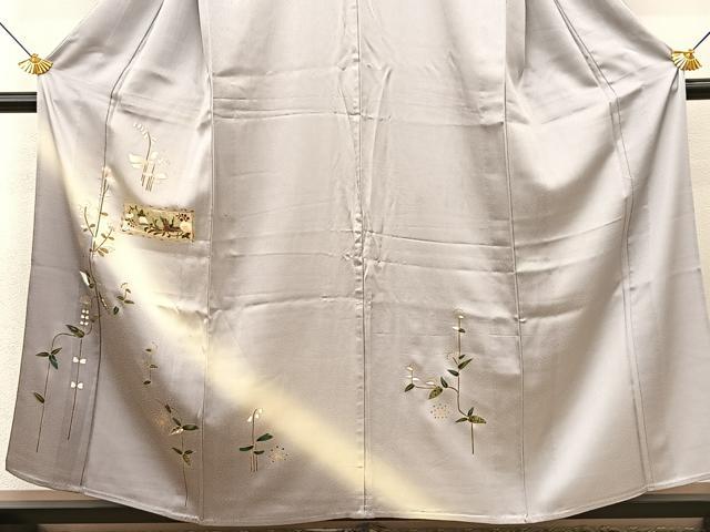 平和屋着物▽訪問着 単衣 鳳凰秋草文 暈し染め 金彩 さが美扱い 正絹 逸品 BAAS8188yc