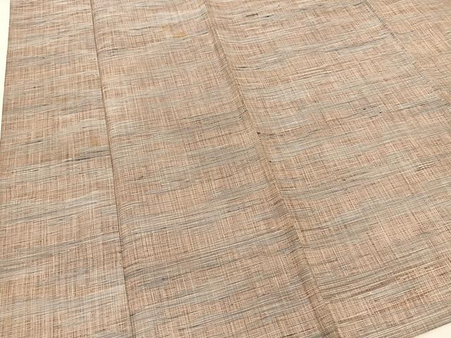 平和屋着物▽上質な紬 単衣 絣文様 正絹 逸品 BAAS8198yc