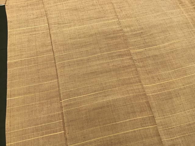 平和屋着物▽上質な紬 単衣 霞文 正絹 逸品 BAAT0440yt
