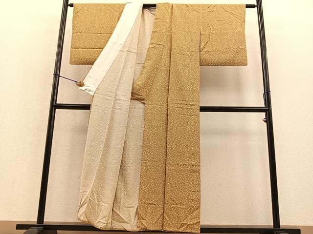 平和屋着物▽江戸小紋 単衣 松竹梅 正絹 逸品 BAAT1133hv