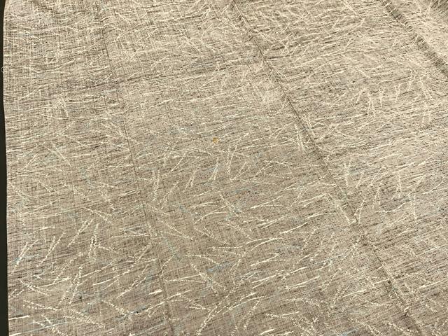 平和屋着物▽上質な紬 単衣 こぼれ松葉 正絹 逸品 BAAT1137hv