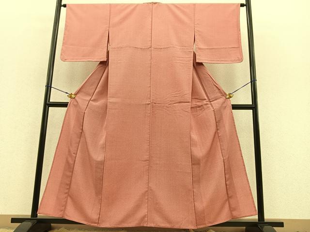 平和屋着物▽江戸小紋 単衣 よろけ縞 洗える着物 未使用 BAAT1159hv