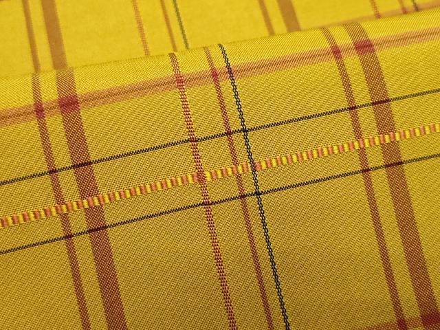 平和屋着物●上質な紬 吉野間道 正絹 逸品 未使用 CAAR8255vf