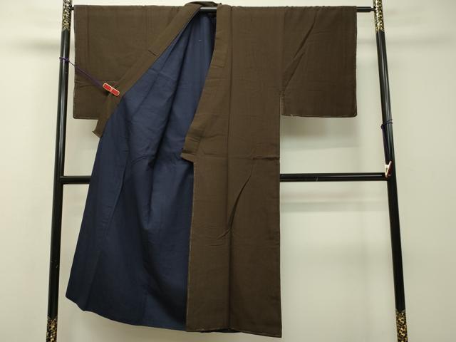 平和屋着物●男性 紬 間道 正絹 逸品 未使用 DAAS2208tw