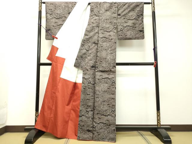 平和屋着物●本場大島紬 9マルキ 風景文 正絹 逸品 DAAS2216tw