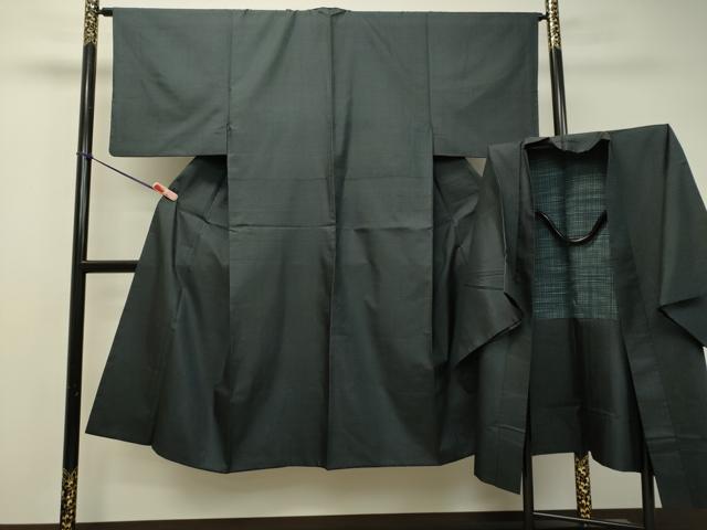 平和屋着物●男性 本場大島紬 アンサンブル 100亀甲 総詰め 正絹 逸品 DAAS2227tw