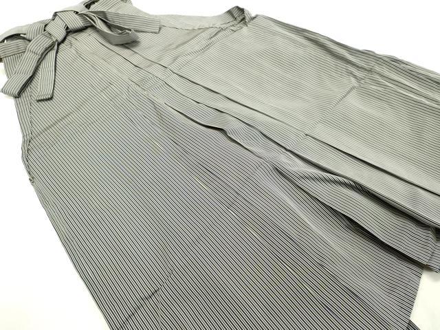 平和屋着物○男性 馬乗り袴 縞 正絹 逸品 AAAZ0613ck 平和屋着物○男性