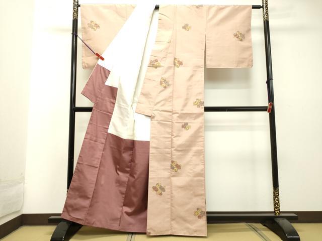 平和屋着物●京の名門・菱屋六右ェ門 紬 鷹の羽 正絹 逸品 未使用 DAAS2307tw