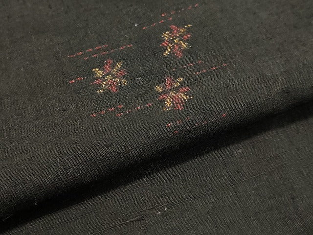 平和屋着物●上質な紬 舞花文 正絹 逸品 DAAS2403tw