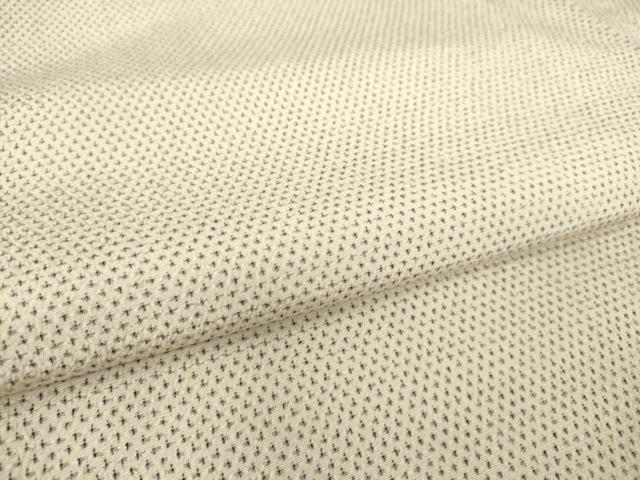 平和屋着物▽本塩沢 単衣 蚊絣 正絹 逸品 DAAS0308az