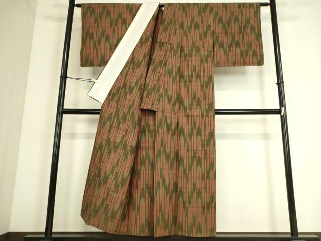 平和屋着物▽上質な紬 単衣 霞間道 正絹 逸品 未使用 DAAS0312az