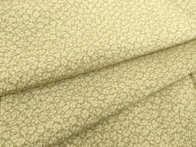 平和屋着物▽上質な小紋 単衣 小花 鬼しぼ縮緬 正絹 逸品 DAAS0328az