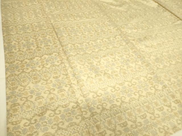 平和屋着物▽本場大島紬 7マルキ 単衣 横段唐草文 正絹 逸品 DAAS0330az