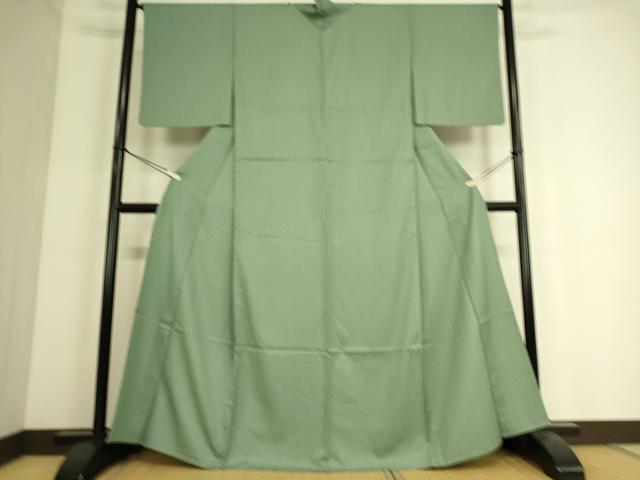 平和屋着物▽小紋 単衣 縞 洗える着物 未使用 DAAS0360az