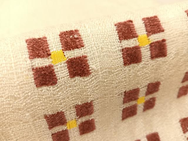 平和屋着物*夏物 太鼓柄袋帯 幾何学文様 正絹 逸品 BAAT0648yc