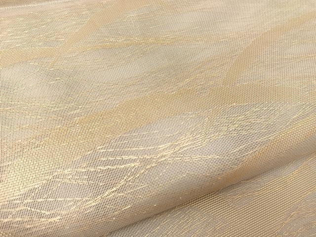 平和屋着物*夏物 六通柄袋帯 雪芝文 金糸 正絹 逸品 BAAT0673yc