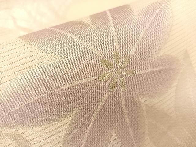 平和屋着物*夏物 六通柄袋帯 竜田川 金糸 正絹 逸品 BAAT0700yc