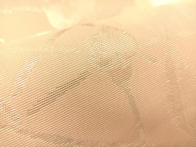 平和屋着物*夏物 六通柄袋帯 桔梗文 銀糸 正絹 逸品 BAAT0742yc