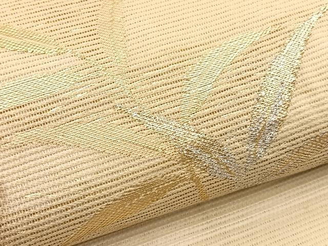 平和屋着物*夏物 六通柄袋帯 こかげ 金銀糸 正絹 逸品 BAAT3076hv