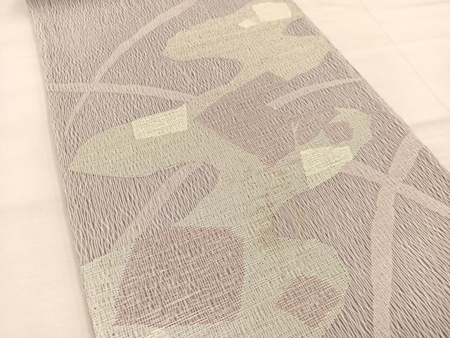 平和屋着物*夏物 太鼓柄袋帯 道長文 銀糸 正絹 逸品 BAAT3091hv