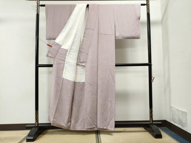 平和屋着物■豪華色留袖 流水樹林地紋 鴇鼠色 正絹 逸品 CAAS6664yc