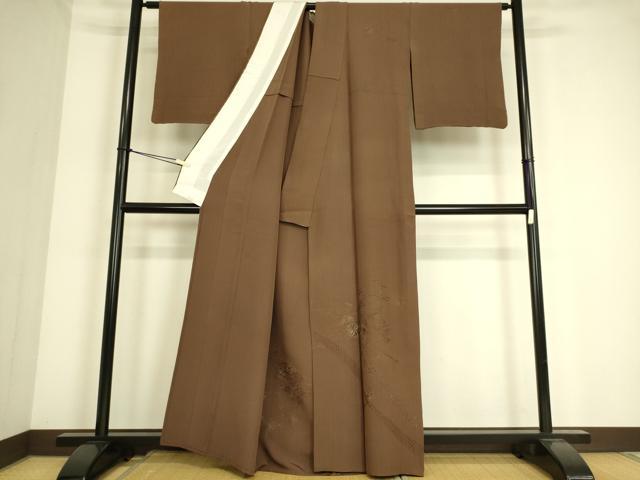 平和屋着物▽中国三大刺繍 スワトウ刺繍 汕頭刺繍 総刺繍 訪問着 単衣 短冊花文箱 金糸 憲法色 正絹 逸品 DAAS0471az
