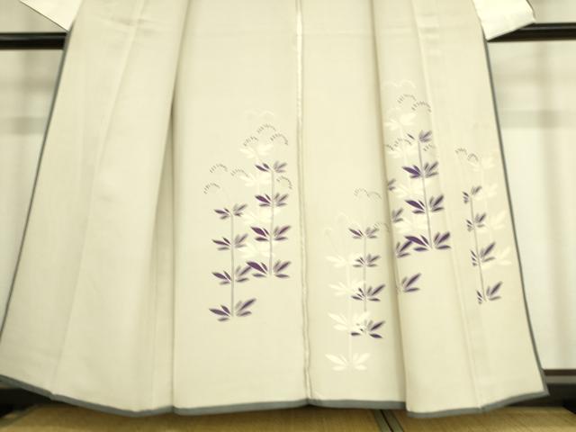 平和屋着物▽訪問着 無双 紗袷 紗×絽 草花文 正絹 逸品 DAAS0477az