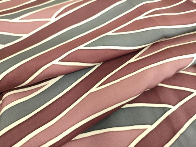 平和屋着物▽上質な小紋 単衣 幾何学文 正絹 逸品 DAAS0495az