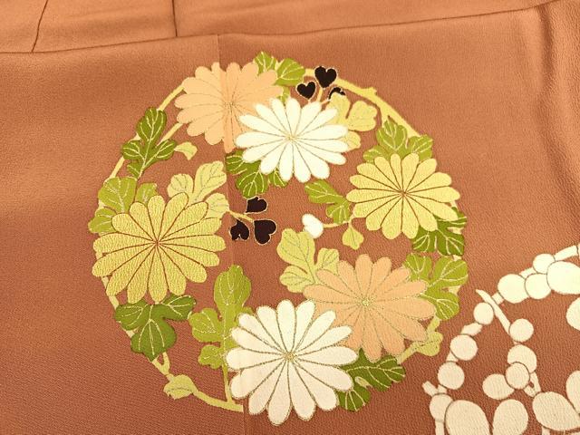 平和屋着物●銀座 志ま亀 色留袖 花丸文 金彩 正絹 逸品 BAAT3184hv