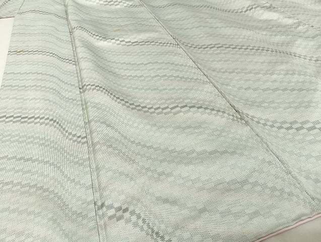 平和屋着物●都喜ヱ門 本場大島紬 連穂符 変わり縞 藤絹織物謹製 証紙付き 正絹 逸品 AAAU4300np