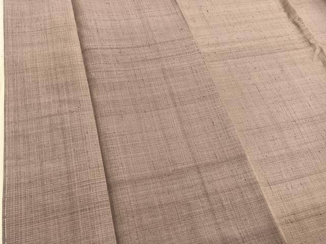 平和屋着物●上質な紬 色無地 鳩羽鼠色 正絹 逸品 BAAT6658hv