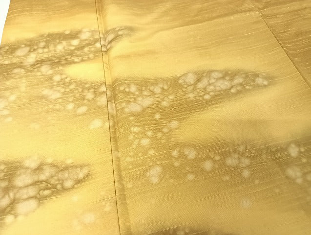 平和屋着物●訪問着 紬地 暈し染め 正絹 逸品 AAAU4374np