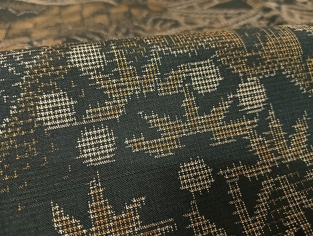 平和屋着物●本場村山大島紬 風景文 正絹 逸品 AAAU4373np