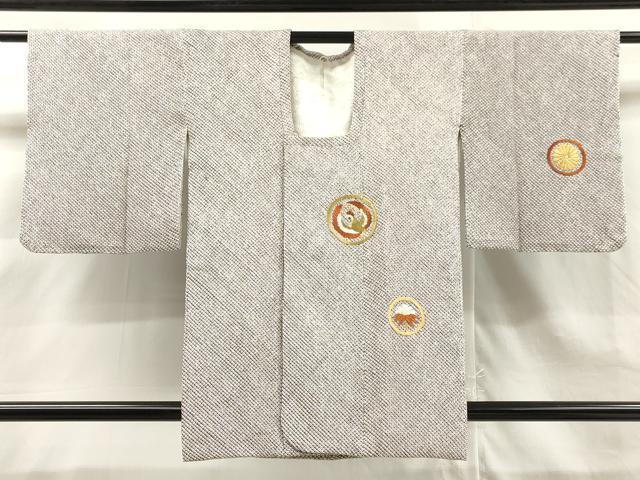 平和屋着物#道中着 総刺繍 総絞り 鳳凰花丸文 金糸 正絹 逸品 CAAR9109id