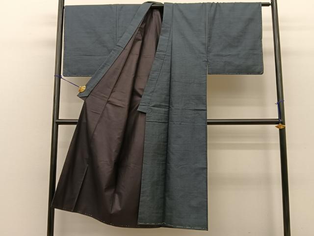 平和屋着物●男性 本場大島紬 アンサンブル 100亀甲 総詰め 正絹 逸品 未使用 BAAT0945yc
