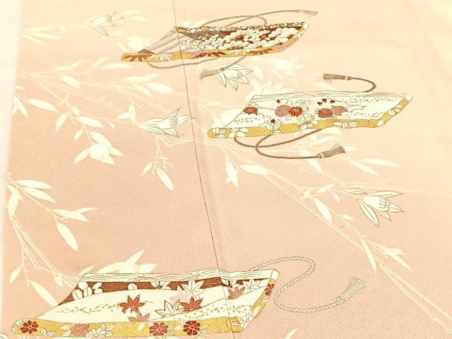 平和屋着物●銀座きしや 訪問着 駒刺繍 冊子花文 暈し染め 金彩 正絹 逸品 BAAT0976yc