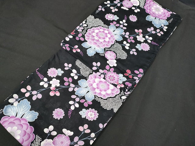 平和屋本店■浴衣 まとめて 3点 花柄 朝顔 紫陽花 など 着用可能多数 ppp2032 km