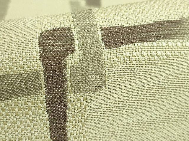 平和屋本店●極上 1897年創業 名門岡野 本場筑前博多織 千年工房 八寸名古屋帯 色紙繋ぎ 逸品 DZAA5433kh5