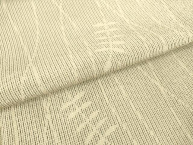 平和屋着物▽本塩沢 単衣 舞葉文 正絹 逸品 DAAS0563az
