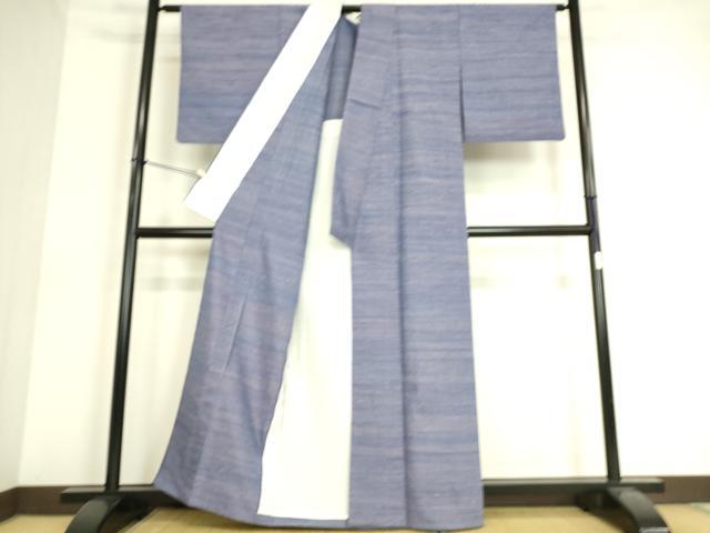平和屋着物▽上質な紬 単衣 霞文 正絹 逸品 DAAS0556az