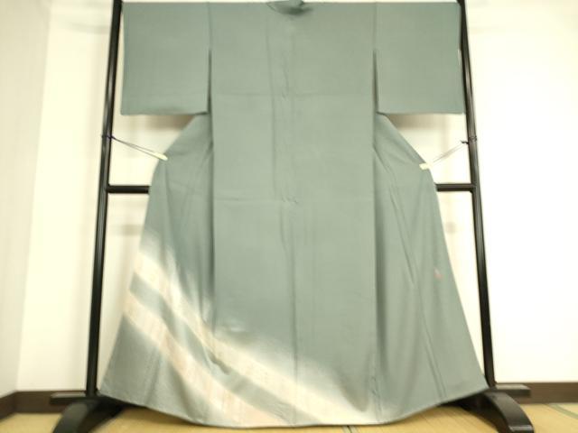 平和屋着物▽松尾光琳 色留袖 無双 絽袷 絽×絽 竹図 銀彩 正絹 逸品 DAAS0598az