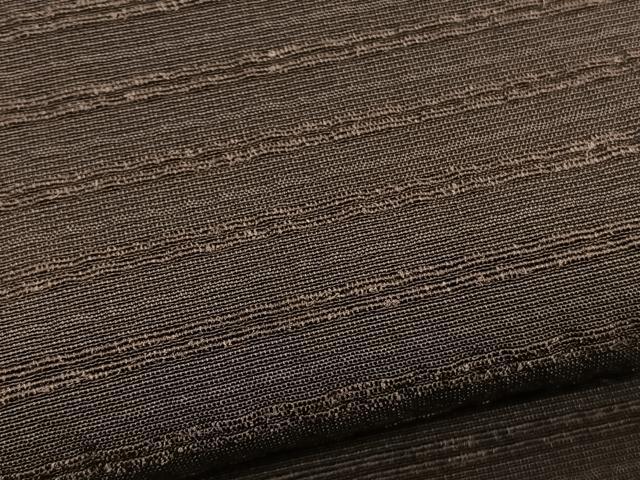 平和屋着物●上質な紬 横段文 ロング丈 正絹 逸品 BAAT6675hv