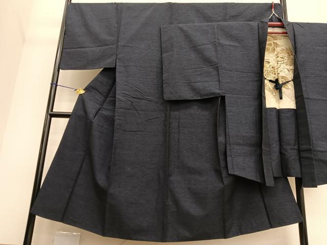 平和屋着物●男性 紬 アンサンブル 霞文 正絹 逸品 BAAT6738hv