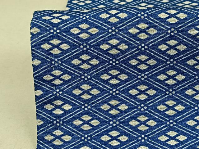 平和屋着物▽小紋 単衣 菱文 洗える着物 AAAV5262mf